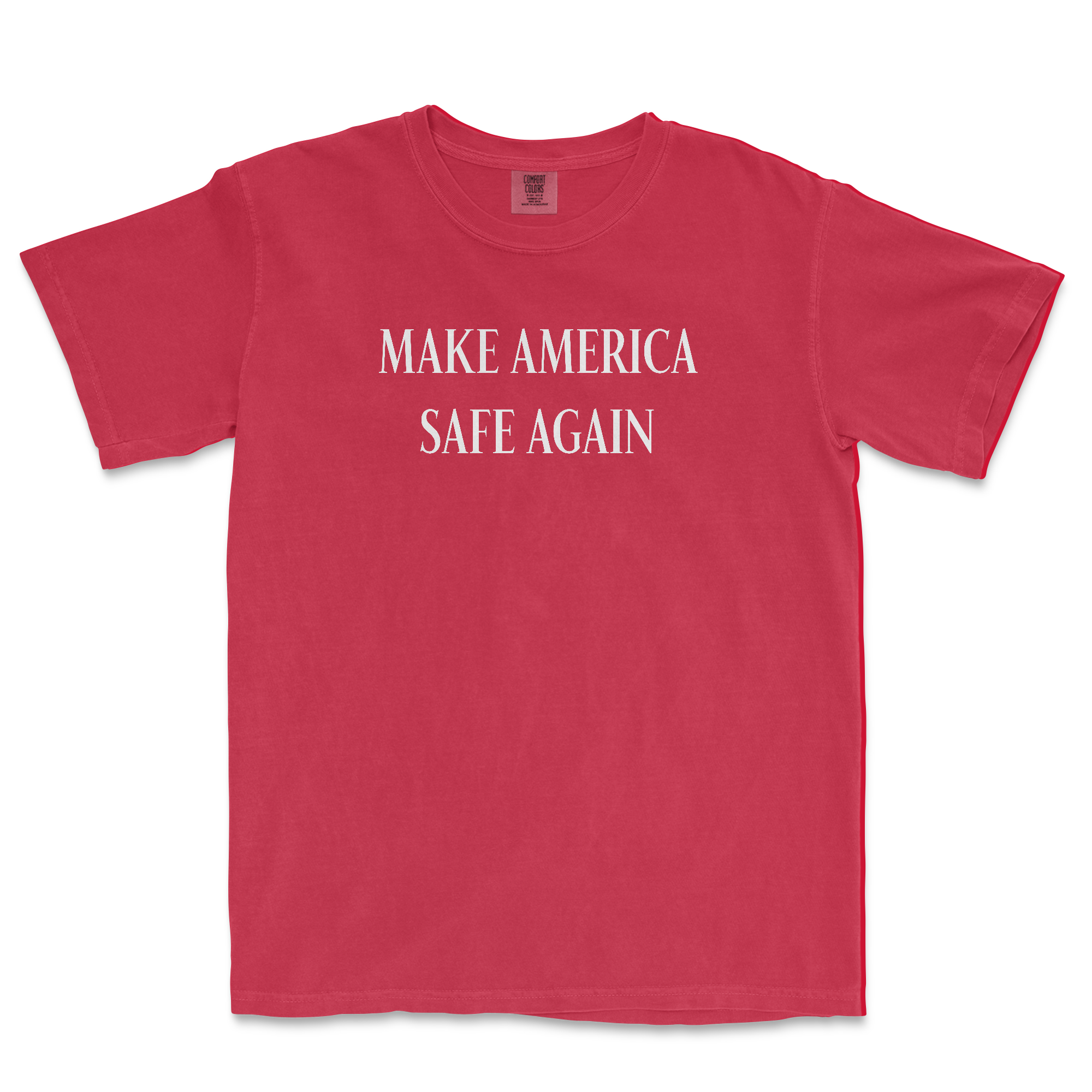 Make America Safe Again (Red) (Front Print)