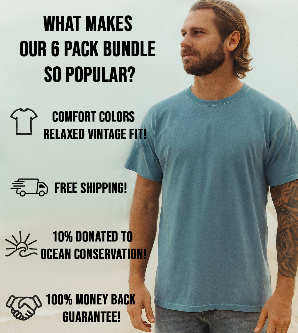 6 Pack Bundle (Best Sellers) (Adult Short Sleeve T-shirts)